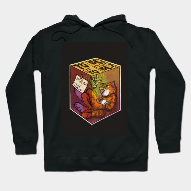 Schrödinger's Cat Color Hoodie by hnnart 